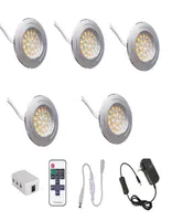 12 V Dimmbare drahtlose Fernbedienung LED unter Schrankleuchte 3W Puck Night Lamp Kits f￼r K￼chenschrank M￶bel Dekor1824688