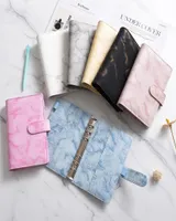 A6 Marbling color Notebook Binder PU Leather 6 Rings Notepad Spiral Loose Leaf Notepads Cover Diary Shell for Student Z113220728