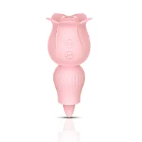 Massagebippe -Vibrator -Sexspielzeug für Frauen Saugspielzeug rote Form Brustwarzen -Sauger Silikon Clit Vibrador Zunge Vagina s