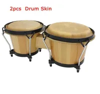 Pelle di bufalo in pelle accesa per set di batteria africano bongo 29 cm 31 cm di diametro di percussione 6279331