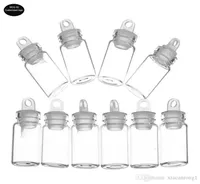 capacity 1ml 11227mm 500pcs lot bottle transparent cute glass vials glass bottles mini glass vial5511158