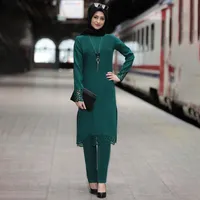 Ramadan Eid Abaya Turkiet Muslim Hijab Dress Kaftan Dubai Set Caftan Turkish Islamic Clothing African Dresses for Women Ropa Suit260a