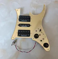 Upgraded Prewired HSH Pickguard Pickups MultiPurpose Set DM Alnico Pickup 7Way Switch Set for IBZ Electric Guitars9000994