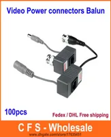 100PCS 1CH Passive CCTV Video Power RJ45 connectors Video Balun for CCTV Camera DVR DHL 2509850