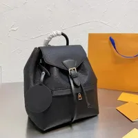 Monttsouris Backpack estilo Empreinte feminino Bolsa de ombro de couro feminino Purse de luxuris Designer Backpack Mulheres Messenger Bags Satchel