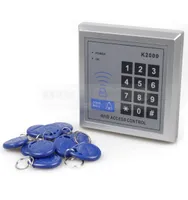 DIYSECUR 125KHz RFID القريبة بطاقة هوية قارئ لوحة مفاتيح القفل إدخال القفل طقم نظام التحكم في الوصول مع 10 KEYFOBS K20007233835