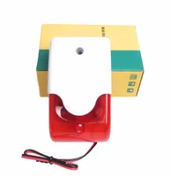 1 PCs Mini Red Strobe Sirene Innen im Freien im Freien im Freien 110 dB Alarmsirene mit Strobe -Blitzlicht 12V DC6976351