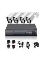 4CH CCTV camera kit for outdoor 1080P Full HD security camera system including power supply video cable5433660