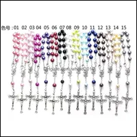 Rosário vintage de pérolas de miçangas para homens mulheres pulseiras jóias religiosas muitas cores wi764 fios 2z6ra 1638 Q2 entrega de gota otndg