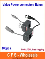 100PCS 1CH Passive CCTV Video Power RJ45 connectors Video Balun for CCTV Camera DVR DHL 1153143