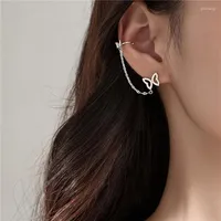Backs Earrings 1PC Elegant Pearl Chain Heart Stud For Women Exquisite Crown C-Shaped Ear Bone Cuff Party Jewelry Gift