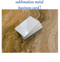 SUBLIMAÇÃO BLANK METAL METAL Business Arquivos de 86x54mm Card de nome de alumínio branco para transferência de calor Print UV Print Blanks 022mm4071050