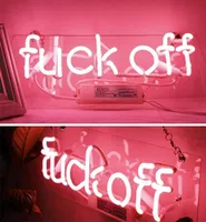 Segni al neon Fuckoff neon rosa chiaro fatto a mano vera vetro vetro segnali neon segno per la camera da letto garage per camera da letto 145x55 pollici 8547203