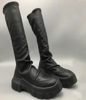 Rick High Street Women039s Boots Elastikiyet Erkek Spor ayakkabıları Lüks Slipon Highop Boot Owens Diz Kadınlar039S Sports 3971898