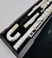 Muramatsu Alto Flute G Tune 16 Chaves de orif￭cio fechado Instrumento musical profissional banhado a case1136344