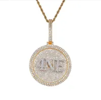 5x5cm Niestandardowa nazwa Medal Wisiorki Hip Hop Style Mężczyźni łańcuch obrotowy Dowolne litery czcionek Numery Symbole Kolor3742482