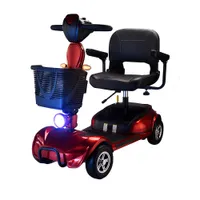 Adult Electric Scooter 300W Motor 24V12AH Removable Lead Acid Battery Max Speed 8KM H Load 190KG Four-Wheel Electric Motorcycle US Inventory