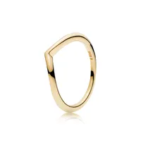 Anello di braccio lucido in oro giallo per designer di Pandora gioielli di design vero amante in argento sterling coppie anelli per donne per donne con scatola originale