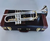 Bach LT180S72 BB Süper Trompet Müzik Enstrümanı Yüzey Gümüş Kaplama Pirinç Bb Trompeta Professional 2950863