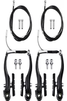 Tools Bicycle Brake Set2 Sets Brakes Including 2 Pairs V With Cables And 4 Mountain Bike Cable End Cap8353330