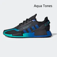 Motorcycle Boots Dazzle camo nmd r1 v2 mens running shoes White Speckled aqua tones mexico city metallic core black Gum munich oreo green men women outdoor fed