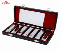 Armonica Swan Bluesband 7 pezzi Blues Harp Diatonic Armonica Vendi per set Case Wipes Professional Armonica2651505