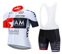2020 NEW TEAM IAM PRO CYCLING JERSEY 20DバイクショーツセットROPA CICLISMOメン