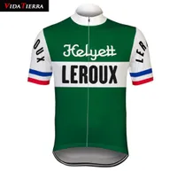 2019 VIDA TIERRA cycling jersey green Retro pro team racing leroux bicycle clothing Ciclismo classic Breathable cool Outdoor sport1572787