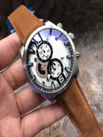 New Fashion Mens Designer Luxury Watches Montre Chronograph Leather Men Watch Clock Quartz Watches Relojes de Lujo para hombre wri8965739