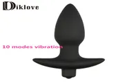 10 speeds vibrating silicone BIG anal butt vibrator anal sex toy woman and man sex products anal plug9393792