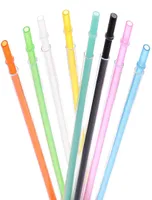 Drinking Straws 11 Inch Clear Reusable Thick Tritan Plastic Drinking Sts Extra Long for 24oz 40oz Mason Jar Tumblers Dishwasher sa4289992