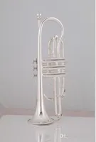 Bach kornet boynuzu bb tune gümüş kaplama trompet müzik aleti profesyonel marka vaka eldivenleri ağızlık aksesuarları4373216