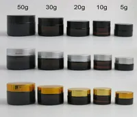 360 X 5G 10G 20G 30G 50G PORTABLE LITA BURS POT BOX MAKEUP NAIL ART COSmetic Bead Storage Container Amber Glass Cream Jar15225007