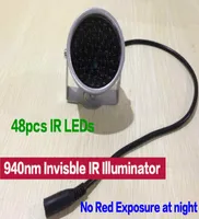 Miniatyr CCTV IR Illuminator ingen röd exponering 940Nm Invisible Light Black Light Monitoring F5 48st IR LEDS CCTV CAMAER3974025