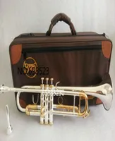 Tromba di Bach Originale Silver Ploted Gold Key LT180S72 Flat BB Trumpetta Professional Bell Top Musical Instruments Brass4970906