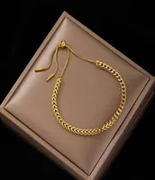 Chaîne de liaison novo Design de moda ao inoxidavel lien pulseiras para mulheres menina homens ouro cor hiphoprocha ajustavel pulseira3970061