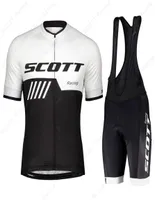 프로 자전거 팀 Scott Cycling Jersey Cycle Road 자전거 셔츠 스포츠 옷 Ropa Ciclismo Bicicletas Maillot Bib Shorts5671796