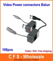 100PCS 1CH Passive CCTV Video Power RJ45 connectors Video Balun for CCTV Camera DVR DHL 4597792