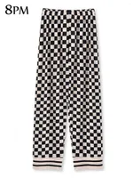 Women&#039;s Sleepwear Summer Plaid Trousers Women Soft Printed Stylish Pants Checkerboard Print Wide Leg Comfort Pajamas Ouc1483