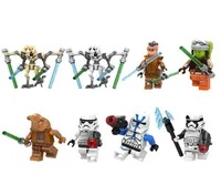 C032039 Space War Minifigs Mini Toy Toy Master Jedi Generak Grivous Snowtrooper Building Blanks3429949