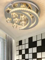 Modern Crystal Chandelier Stainless Steel led Chandelier lighting for livingroom bedroom Ceiling installation modern chandelier3395857