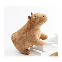 Plysch dockor simation capybara fyllda djur leksak mjuk verkliga barn leksaker peluche juguetes julklapp 18 cm droppleverans gåvor dh6yf