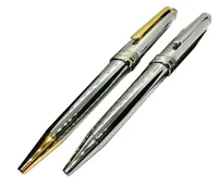 Luxury High Quality Silver Rollerball Fountain Pennor Stationery School Office Supplies Writing Ball Point Pen Top Gifts3685406