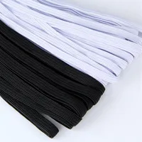 22 Yards de costura fina de costura elástica banda larga larga ou preta alta elástica plana banda de borracha faixa faixa de cintura fina de costura de vestes acessórios211s