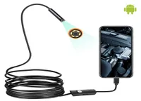 ミニ内視鏡カメラ防水内視鏡ボアスコープ調整可能なソフトワイヤー6 LED 7mm Android Typec USB検査CAMEA CAR315250628