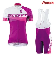 2019 summer scott women Cycling Jersey bibshorts Set MTB Bike Clothing Breathable Bicycle Clothes Short Maillot Culotte Y0111076640708