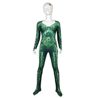 MERA COSTUME AQUAMAN Film Version Mera cosplay bodysuit 3D imprimer lycra spandex zentai costume alloween party suit275d