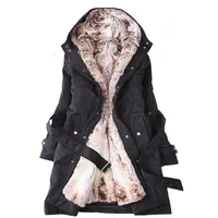 Dames lamslam wollen jas van de winterjas van de hele vrouwen goedkope verdikking warme kookparka overjas plus size xxxl voor female264y