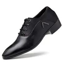 Svart bröllopssko herrar läder herrar formella affärskor stora storlekar oxford skor för män scarpe uomo eleganti chaussure homme buty m283t