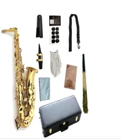 Ny ankomst R54 Alto Saxophone EB Tune Brass Plated Professional Musical Instrument med Case Accessories8156747